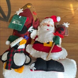 New Vintage Bucilla Felt Christmas Door Stopper Kit (rare find)